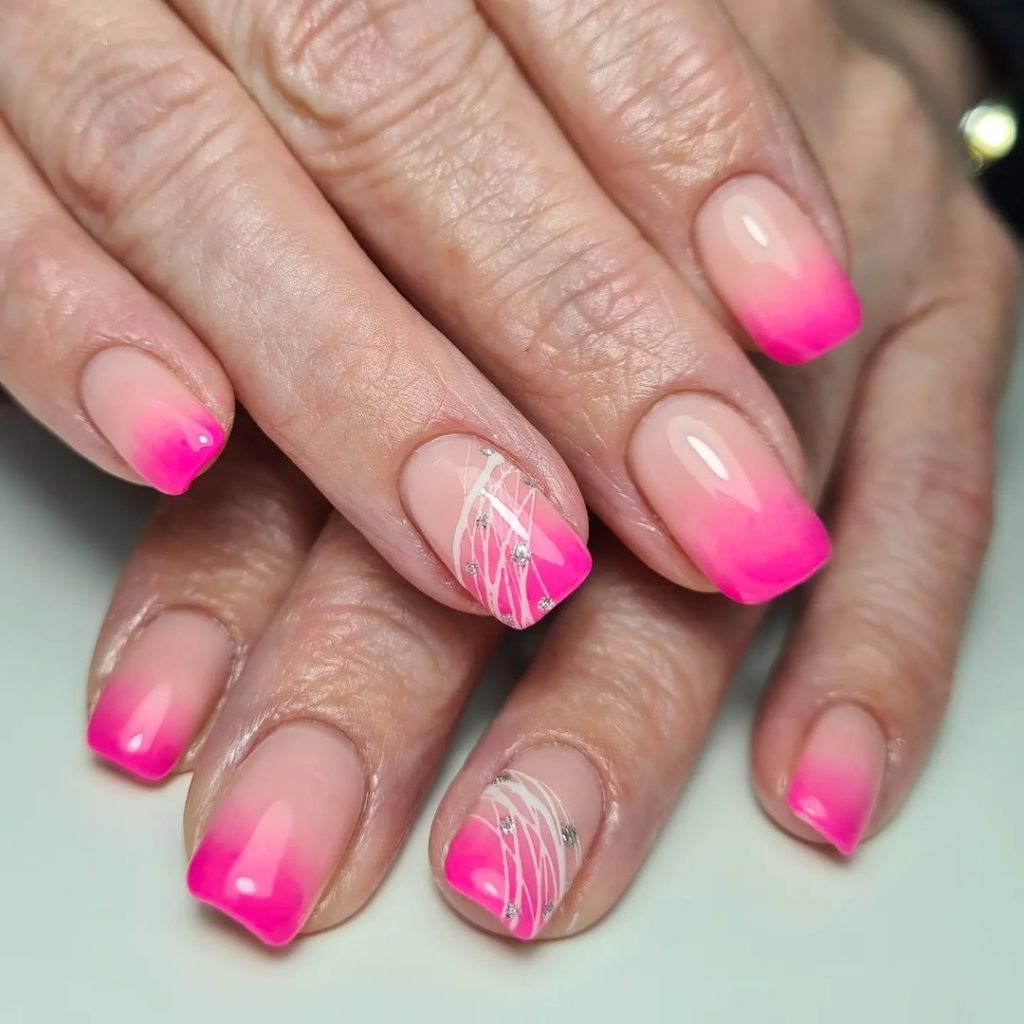 100 Pink Ombre Nail Design Ideas For 22 That Look Amazing