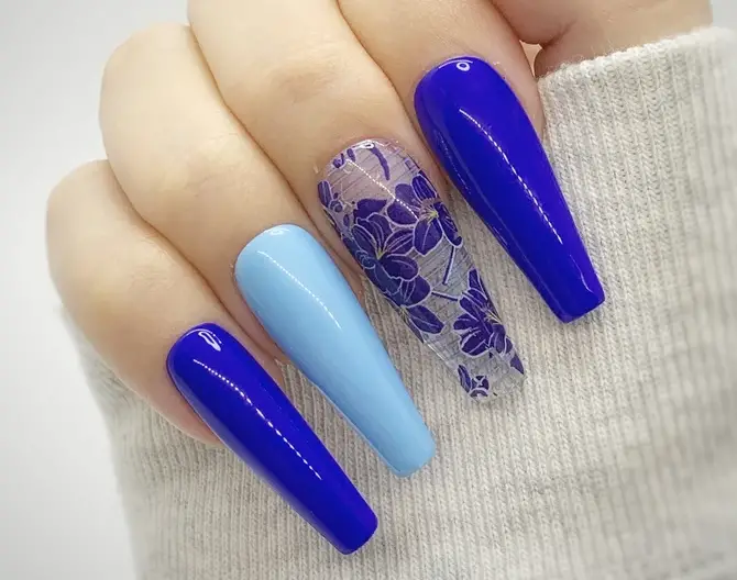 Cobalt Blue Nails | Asude G.'s (styleglaze) Photo | Beautylish