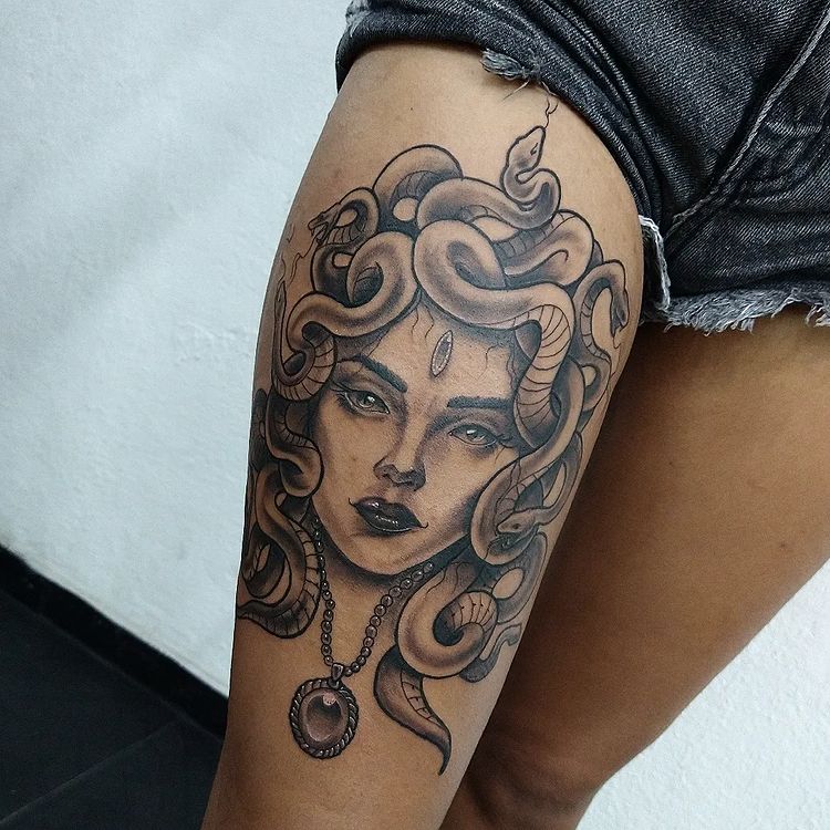 50 Eyecatching Medusa Thigh Tattoos For Women In 2022 