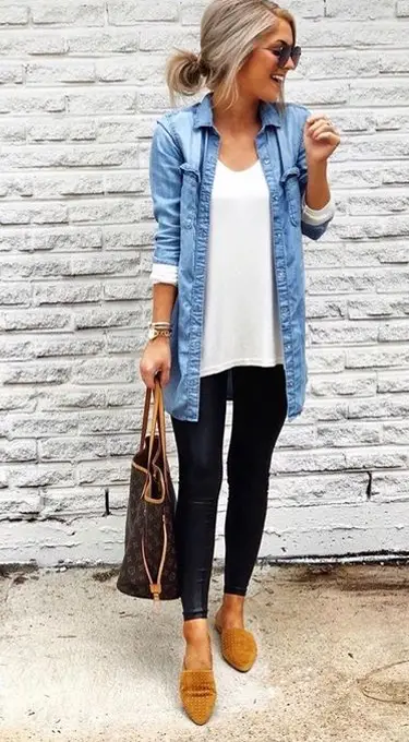 What To Wear With a Chambray Shirt – 15 Cute Outfit Ideas