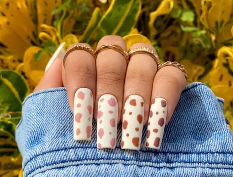 7. 15 Cow Print Nail Designs That Will Make You Moo-ve - wide 1