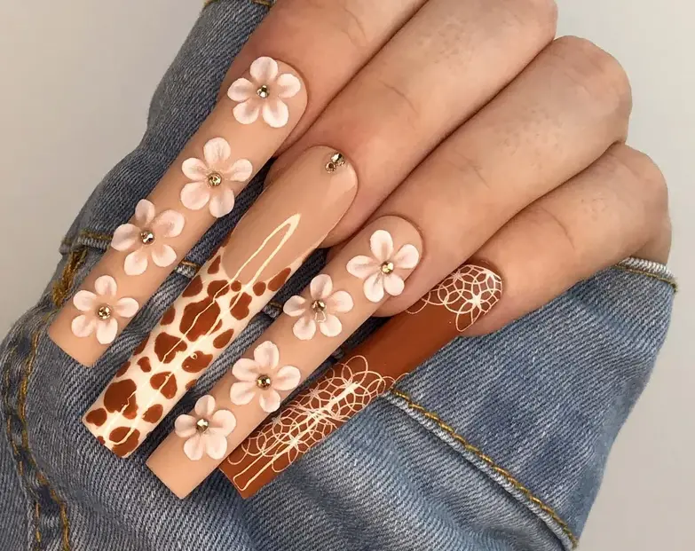3. 10 Best Cow Print Nail Designs to Try - wide 8
