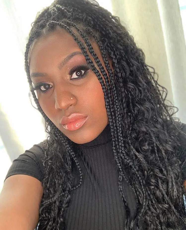 55 Goddess Box Braid Styles for 2022 That You'll Love