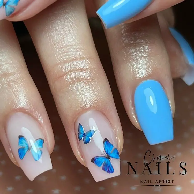 35 Short Butterfly Nail Designs for 2022 That Will Blow You Away