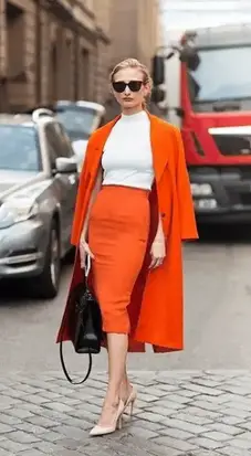 What To Wear With An Orange Skirt – 34 Outfit Ideas