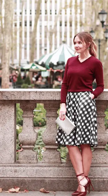 What to Wear With Burgundy Heels – 31 Outfit Ideas