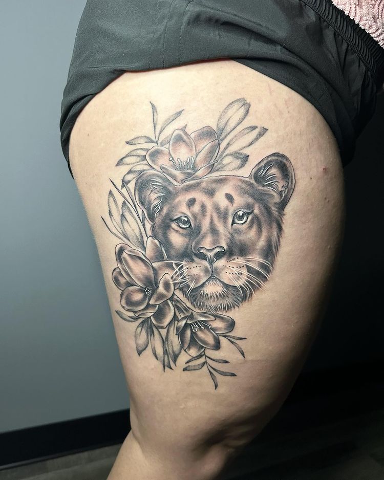 21 Queen Lion Thigh Tattoos for Females to Tame in 2022