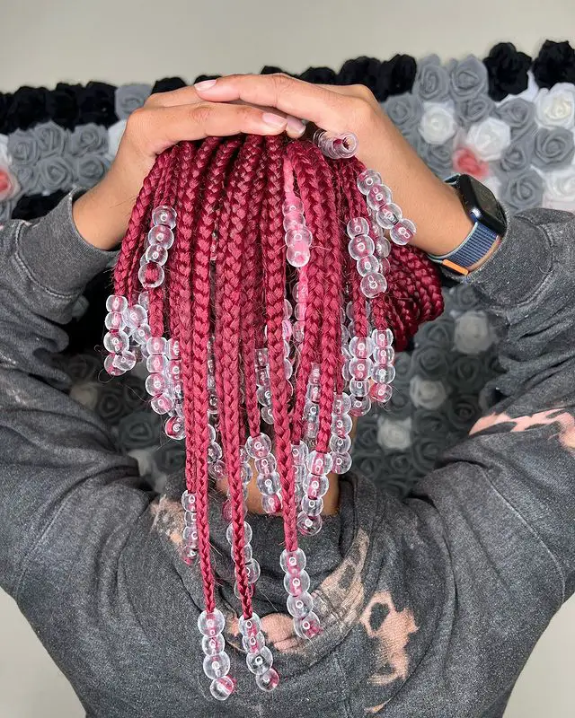 50 Box Braids with Beads for 2022 That Look Absolutely Fabulous